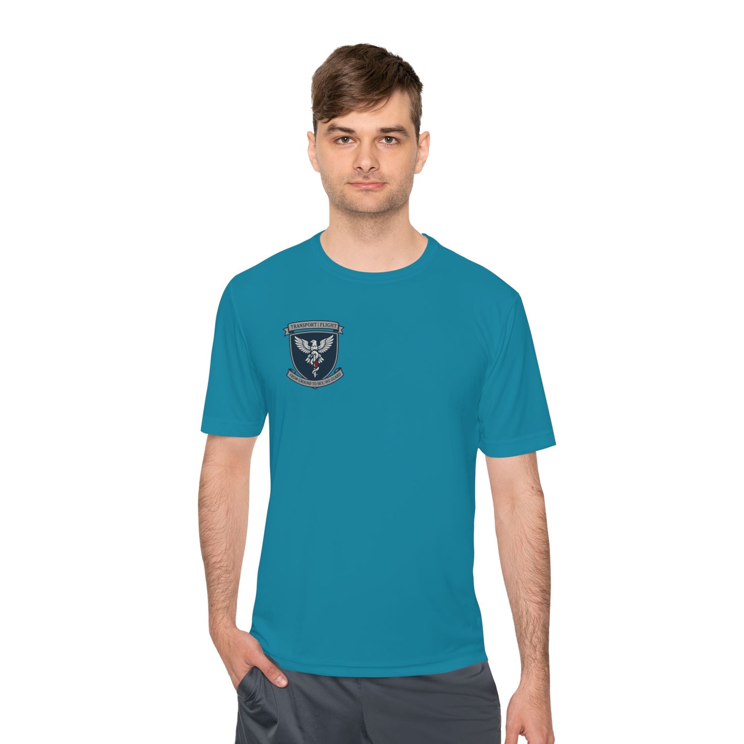 Transport/Flight Moisture Wicking Tee - Comfortable Athletic Shirt, Fitness Wear, Active Lifestyle, Sports Apparel, Workout Top
