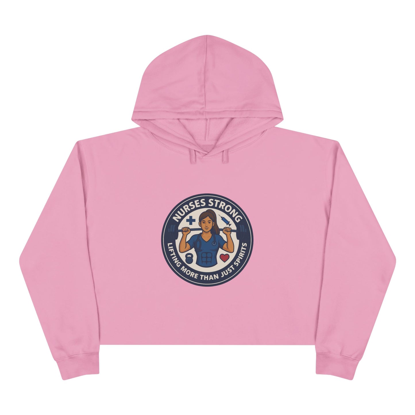 Empowering Nurse Crop Hoodie - Stylish, Comfortable, Perfect Gift for Healthcare Heroes, Nurse Appreciation, Med School Graduation, [...]