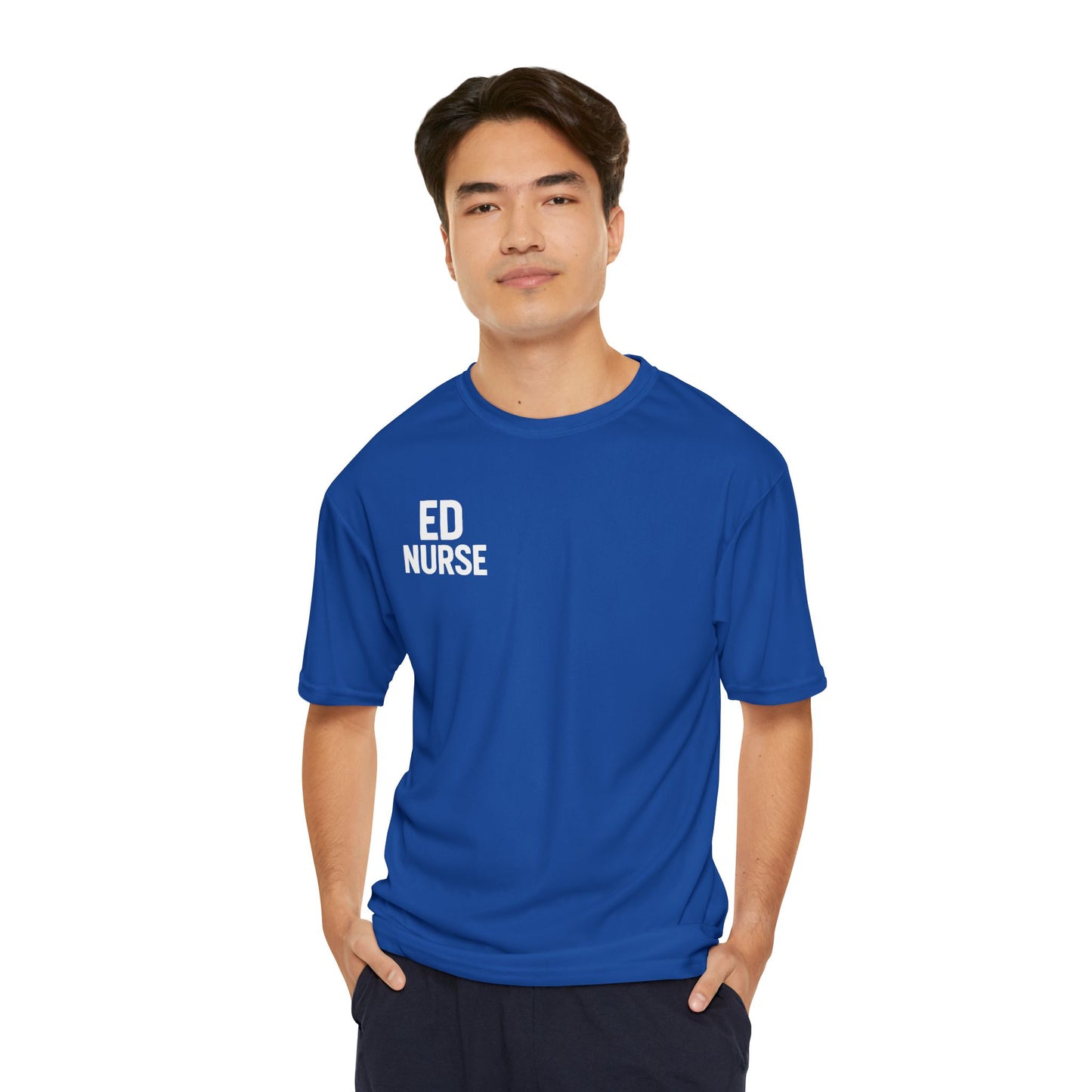ED Men's Performance T-Shirt for Nurses, Athletic Tee, Workout Gear, Gift for Healthcare Workers, Casual Wear, Gym Shirt