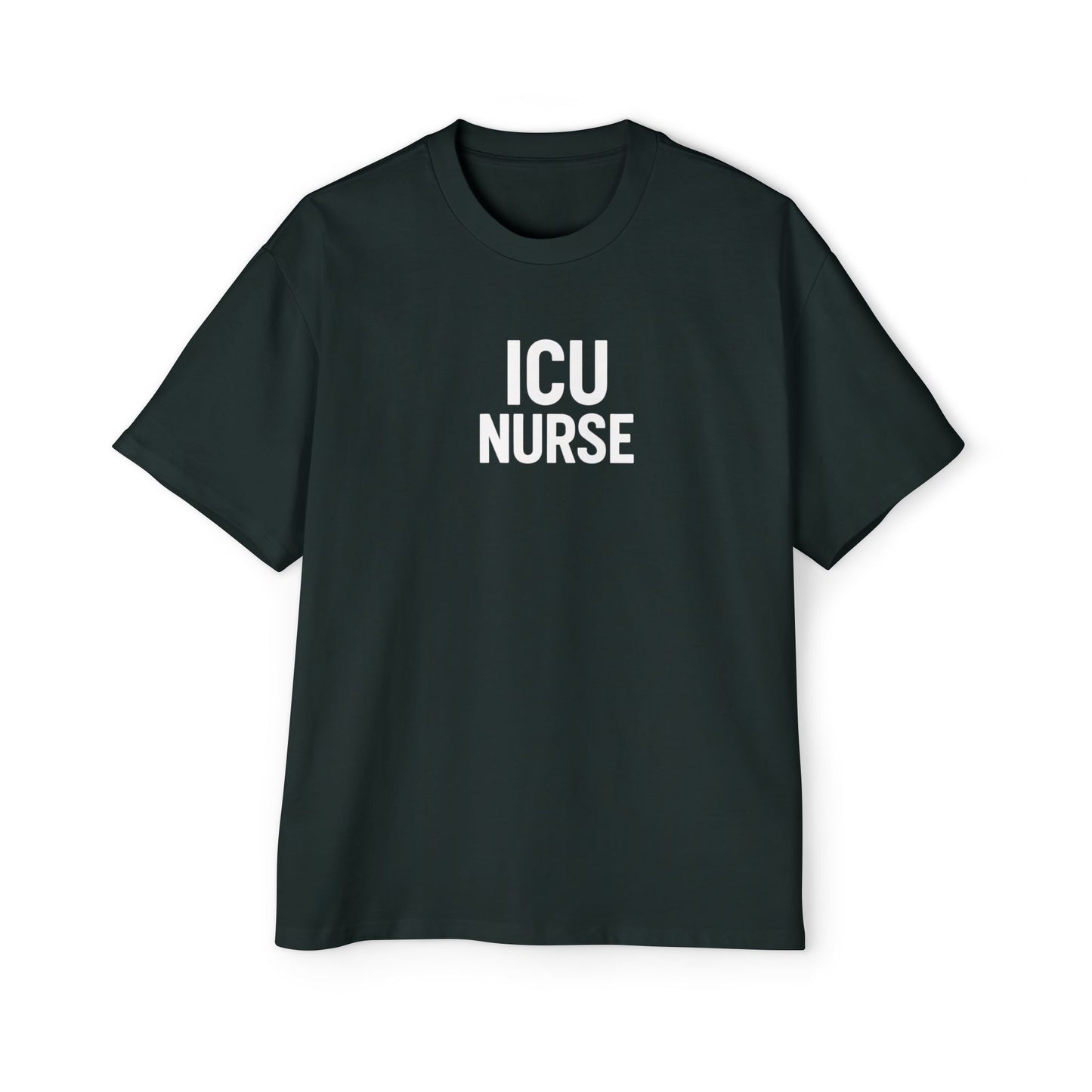 ICU Nurse Oversized Tee - Unisex Nurse Shirt, Gift for Healthcare Workers, Nurse Appreciation, Casual Wear, Red T-Shirt