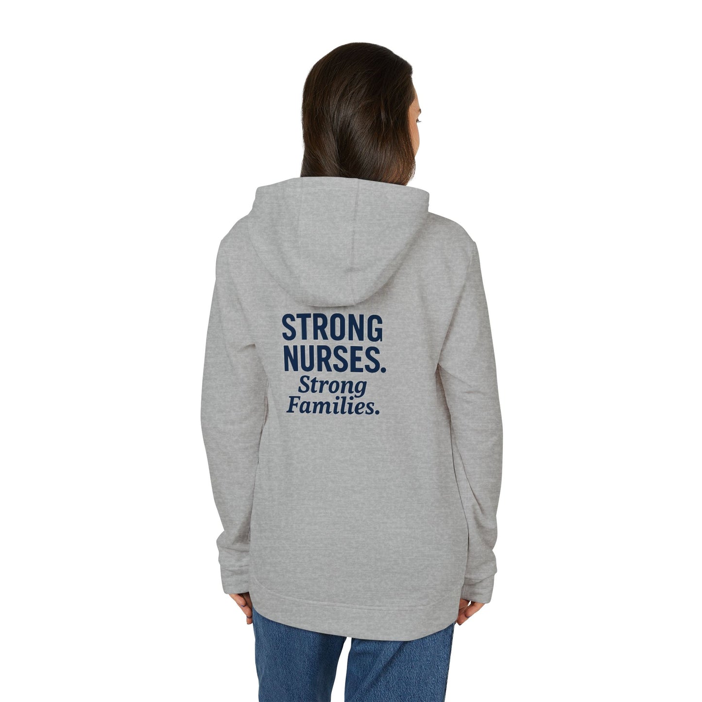 Nurses Strong Hoodie, Unisex Fleece Pullover, Comfortable Nursing Gift, Medical Apparel, Appreciation Sweatshirt, Motivational Wear