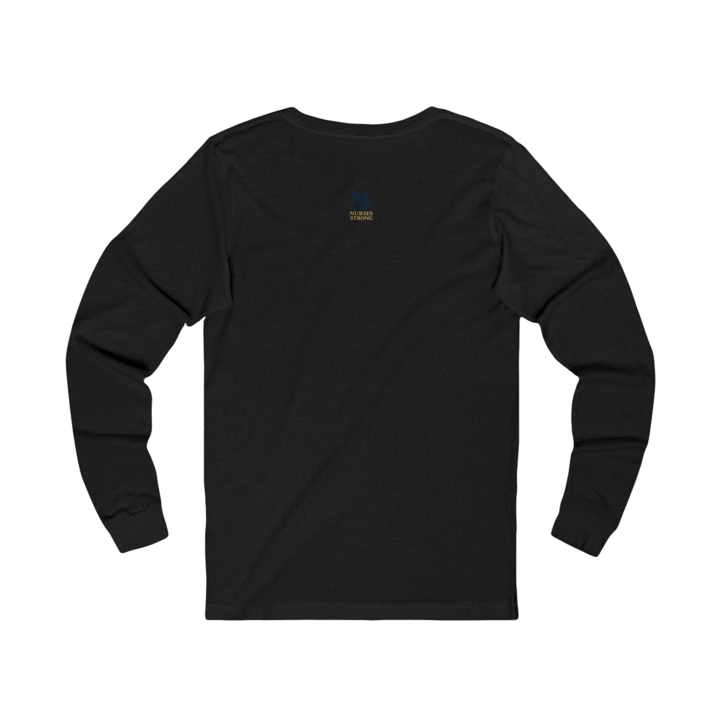 Blue Tan NSLong Sleeve Tee, Unisex Jersey Tee for Nurses