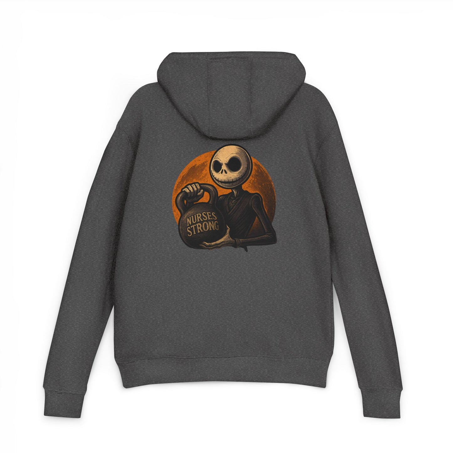 NS Skellington Halloween Unisex Hoodie, Gifts for Nurses, Cozy Fall Wear, Medical Halloween Apparel, Nurse Appreciation