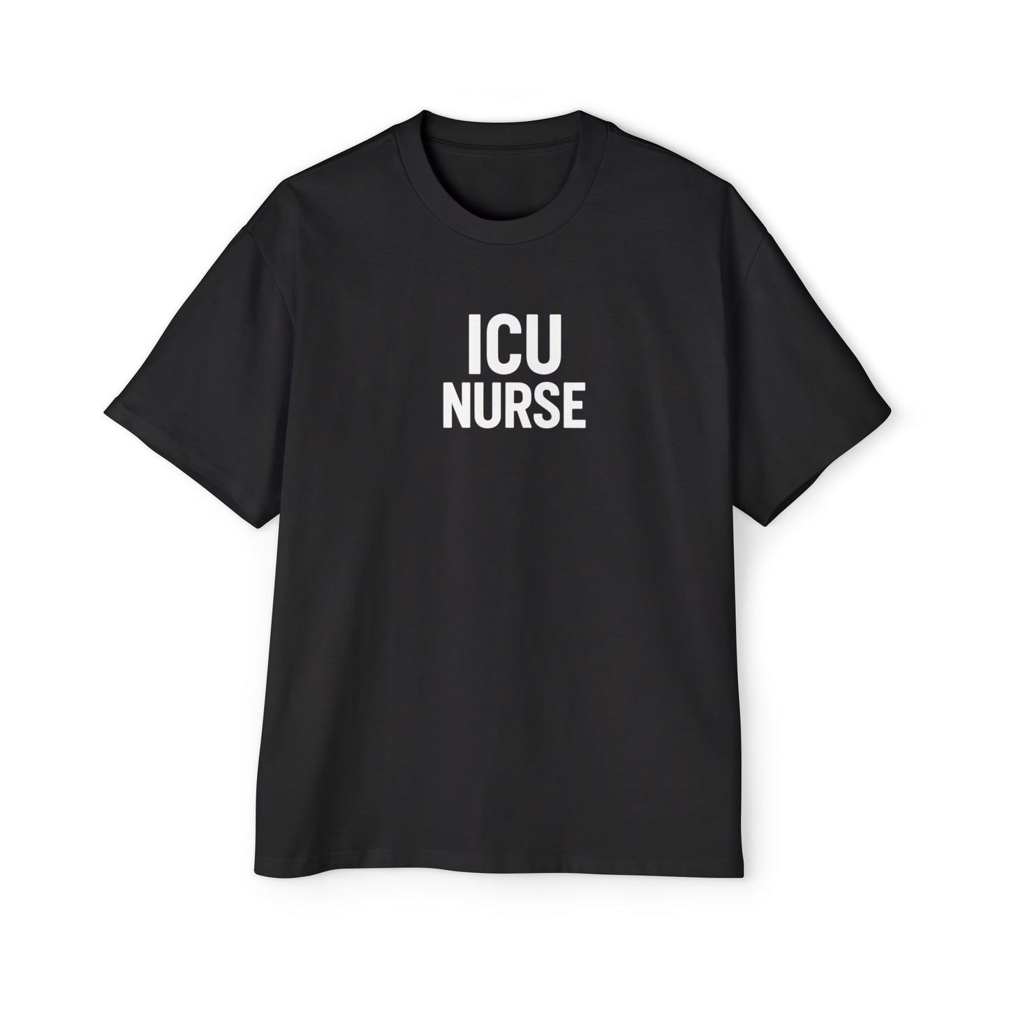 ICU Nurse Oversized Tee - Unisex Nurse Shirt, Gift for Healthcare Workers, Nurse Appreciation, Casual Wear, Red T-Shirt