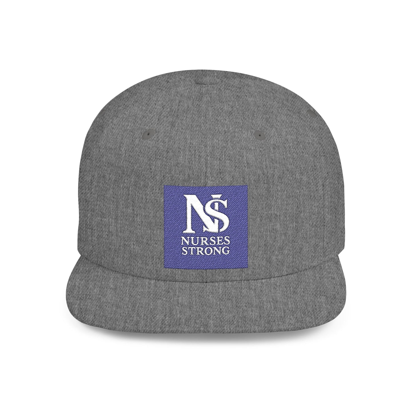 Nurses Strong Snapback Hat | Flat Bill Cap for Healthcare Professionals | Gift for Nurses, Medical Workers, Graduation