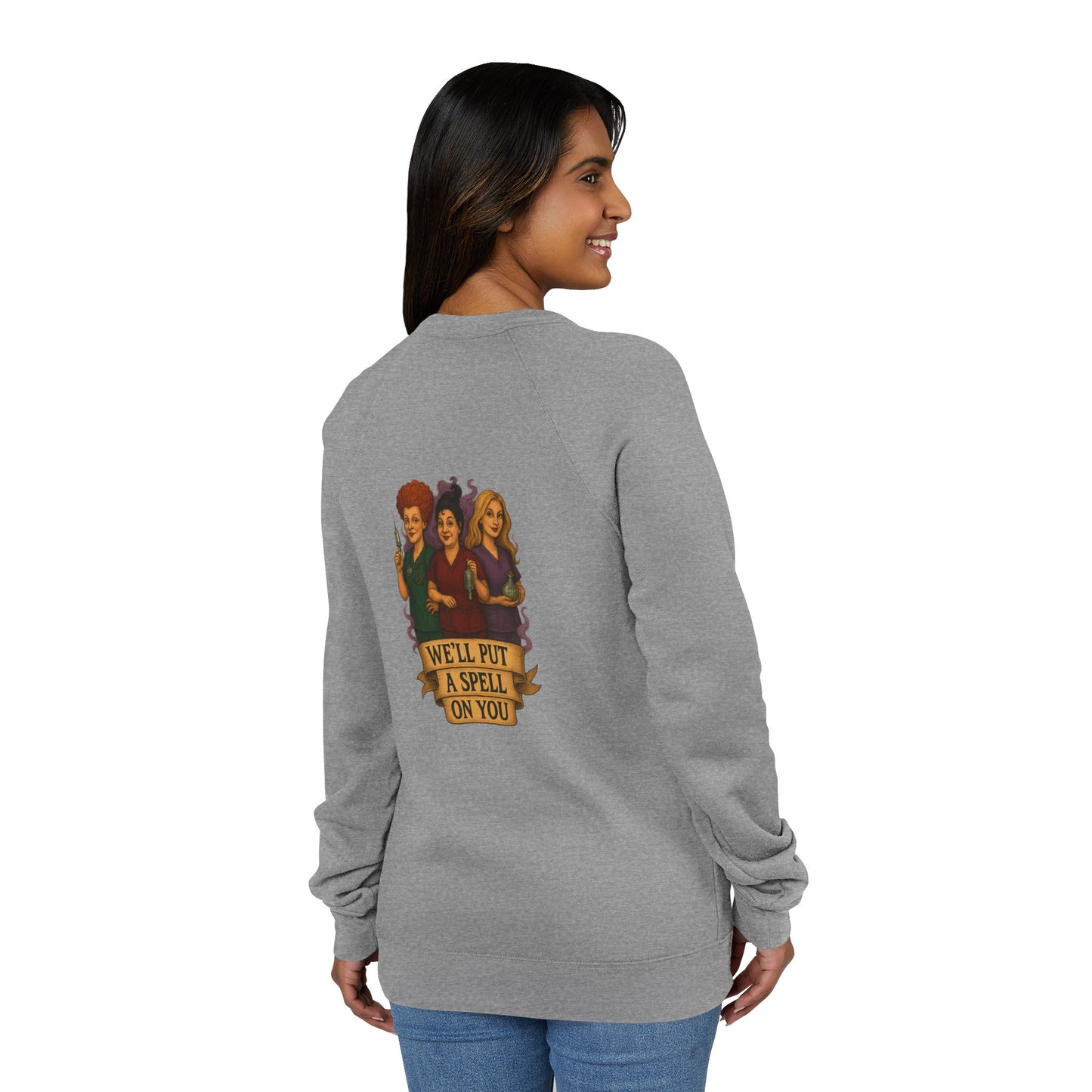 A Spell on You- Nurse and Halloween Sweatshirt, Cozy Unisex Sweatshirt, Gifts for Nurses, Halloween Apparel