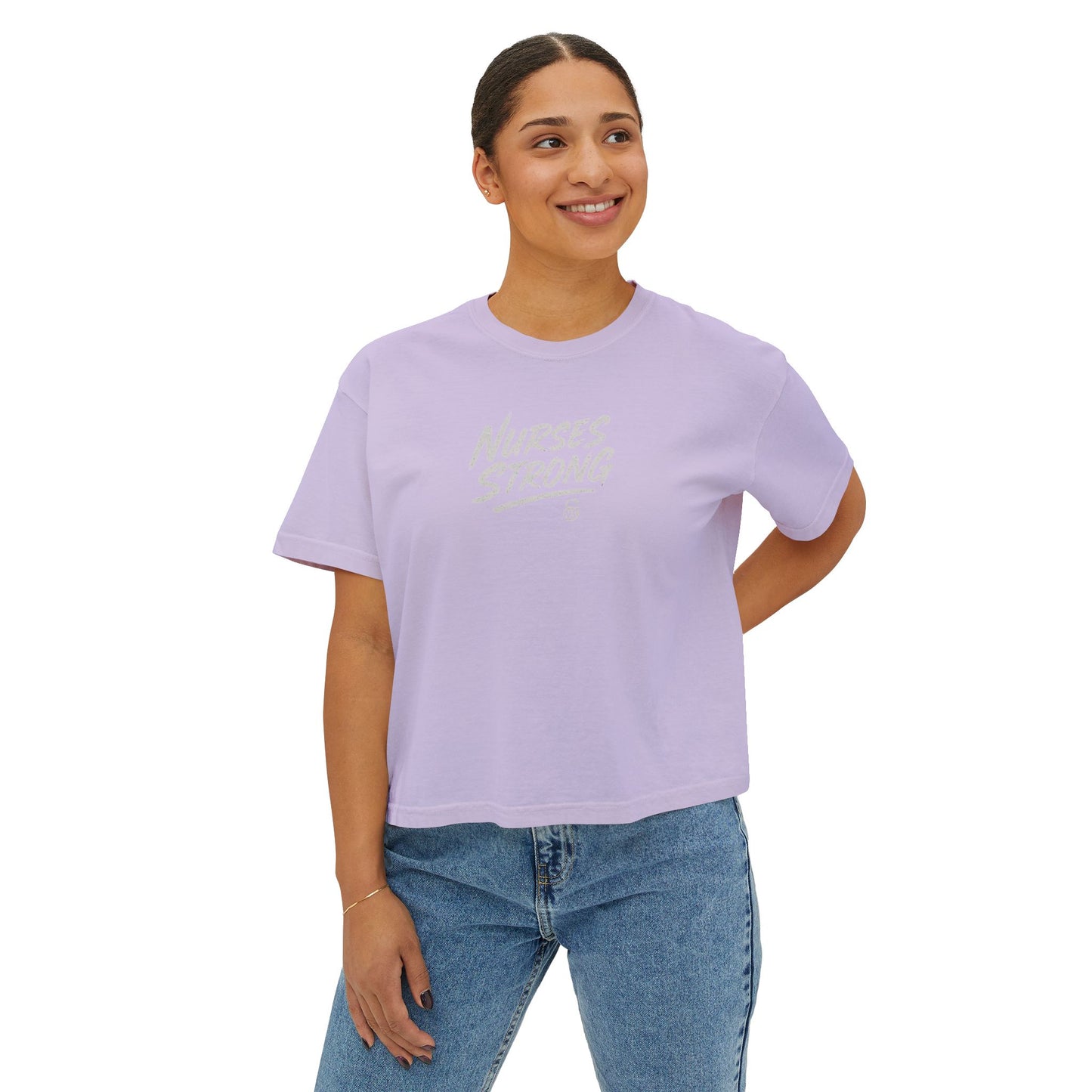 NightShifer for Life Trendy Boxy Tee, Everyday Comfort Top, Relaxed Fit Tee for Women