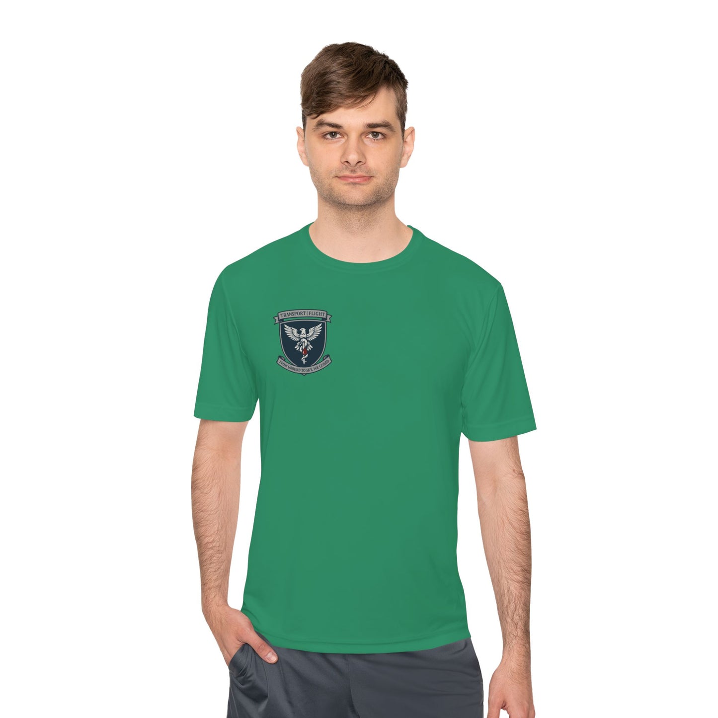 Transport/Flight Moisture Wicking Tee - Comfortable Athletic Shirt, Fitness Wear, Active Lifestyle, Sports Apparel, Workout Top