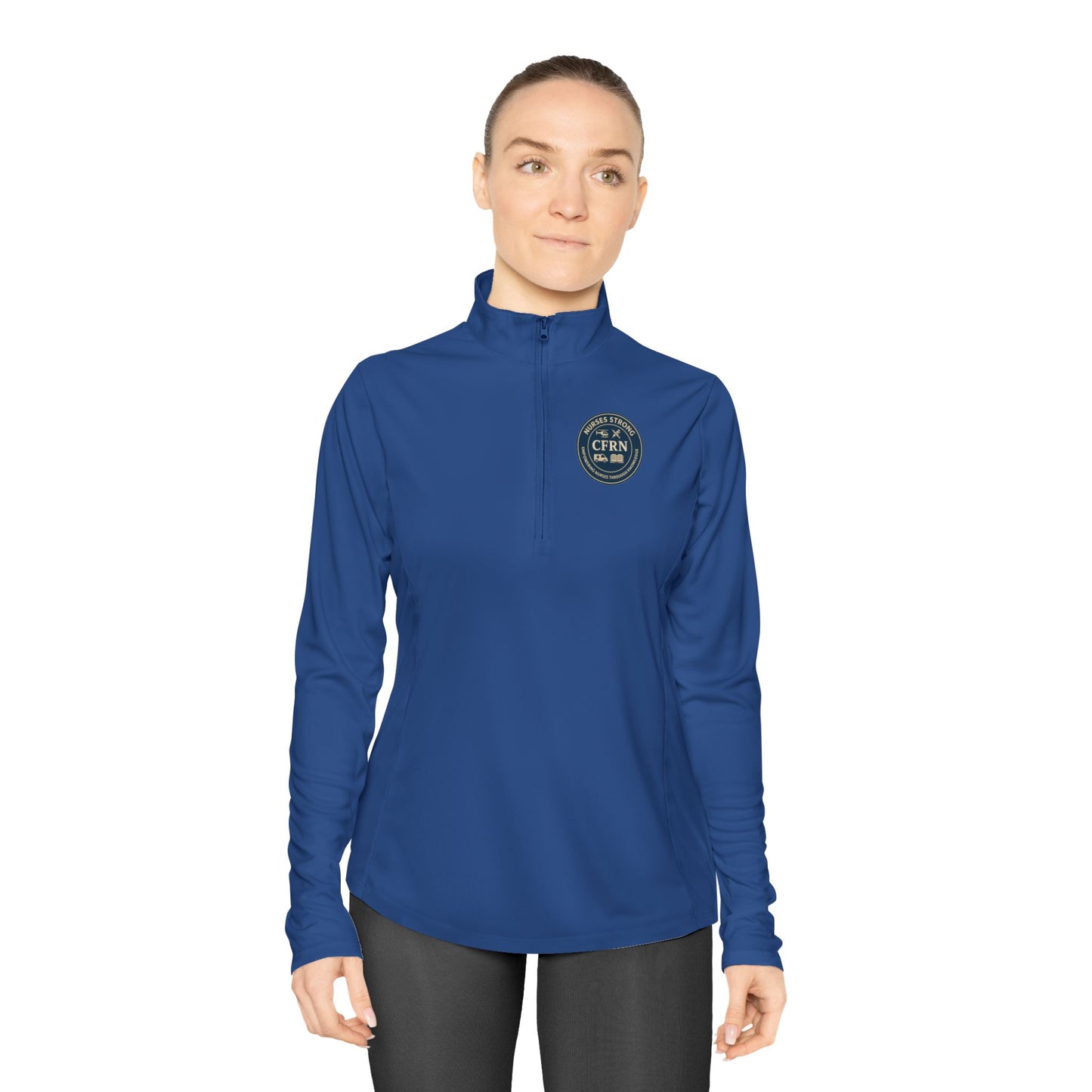 CFRN Ladies Quarter-Zip Pullover for Casual Comfort, Athletic Wear, Gift for Her, Outdoor Activities, Cozy Layering