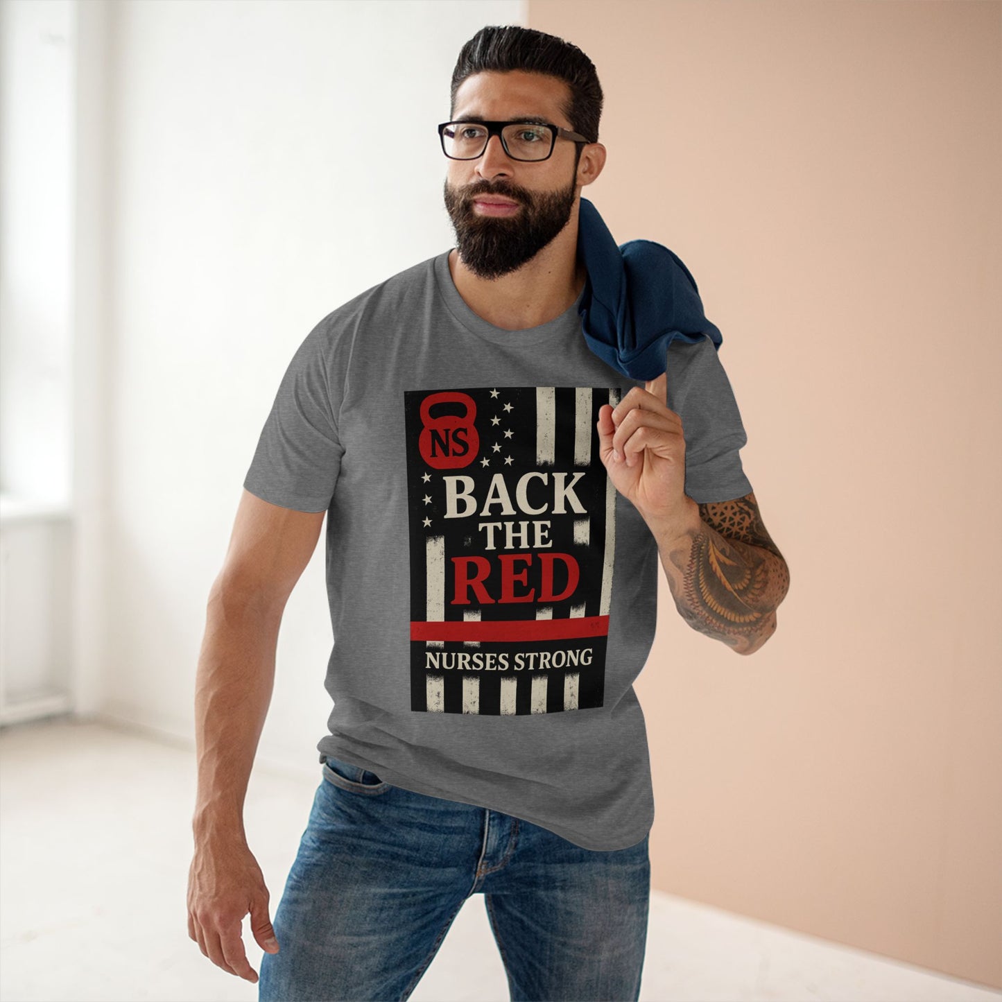 Back the Red Nurses Strong Tee