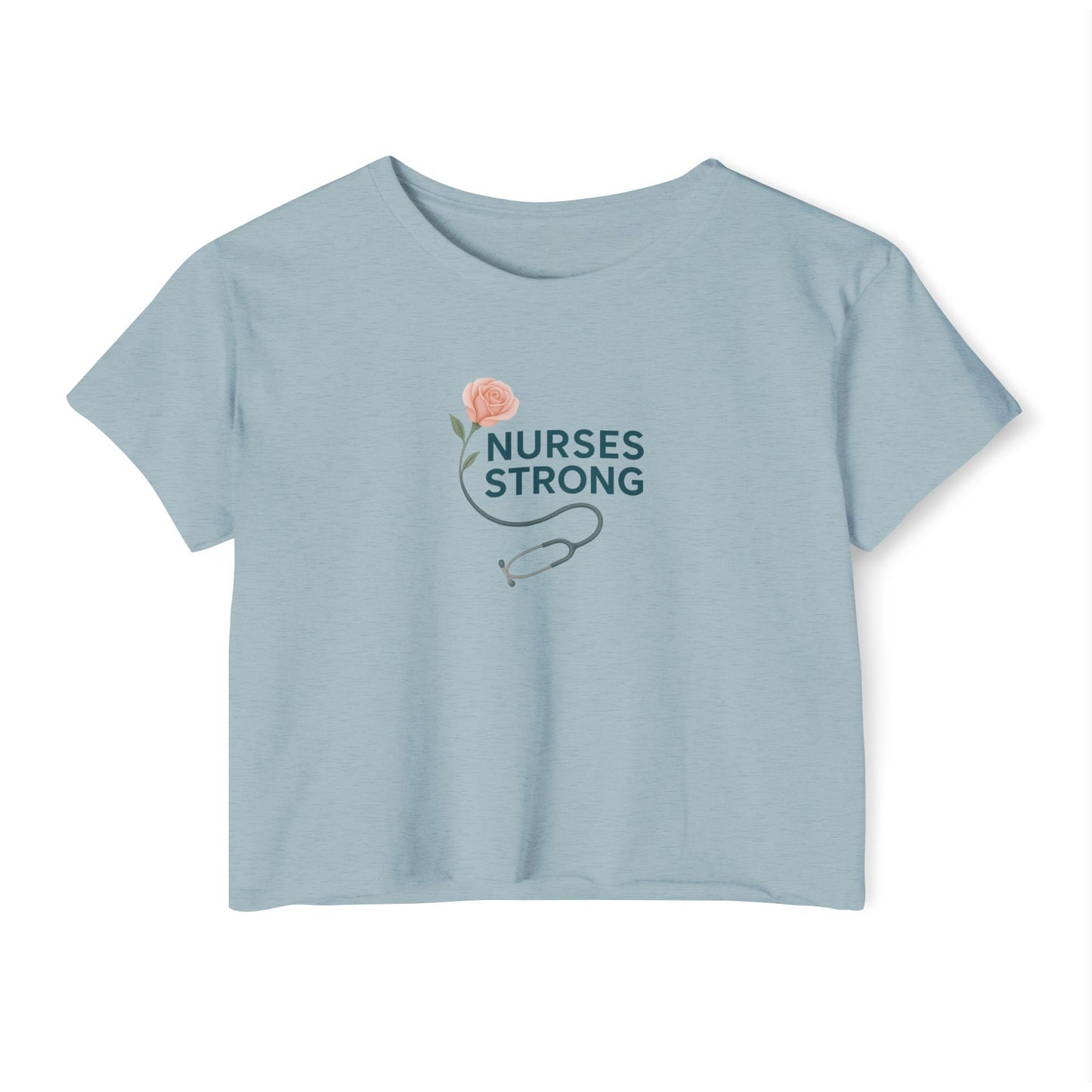 Flower/stethoscope  Festival Crop Top | Gift for Nurses,