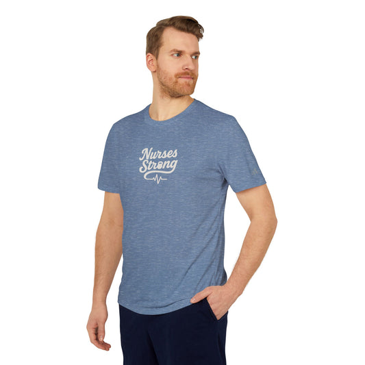 Adidas Sport T-shirt - Nurses Strong Tee, Fitness Shirt, Athletic Wear, Gift for Nurses, Sports Apparel for Healthcare