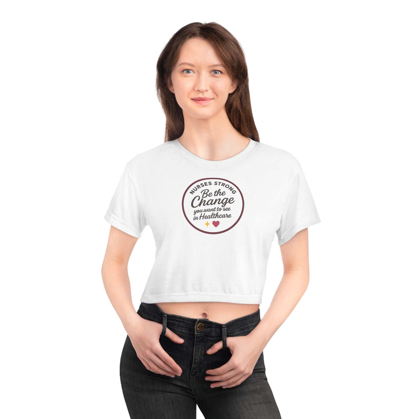 Be the Change Crop Tee