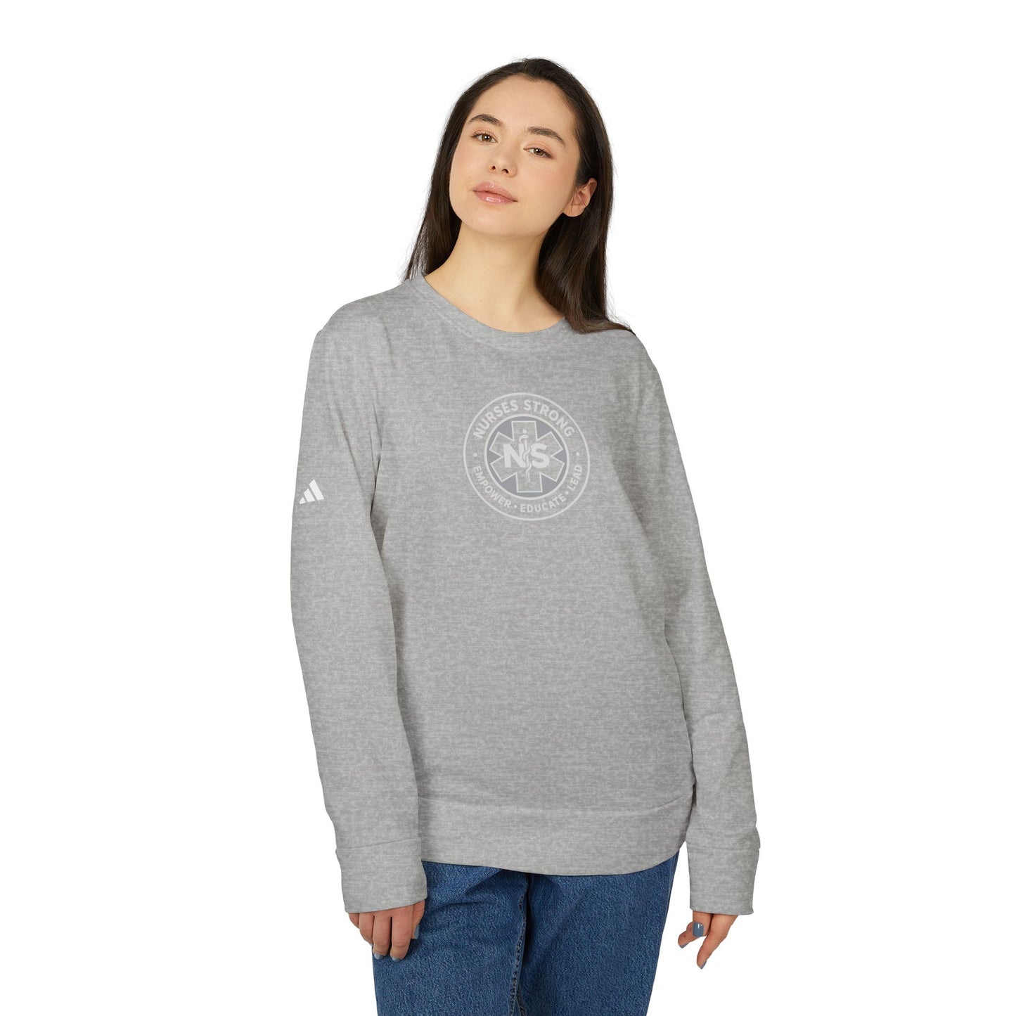 Adidas Caduceus Cozy Unisex Fleece Sweatshirt for Everyday Comfort, Streetwear Style, Casual Wear, Gift for Him/Her, Trendy Outerwear