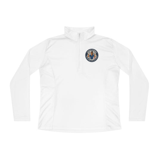 Ladies Quarter-Zip Pullover Sweater, Cozy Sportswear, Stylish Activewear, Perfect for Fall, Great Gift for Her, Casual Outing Outfit