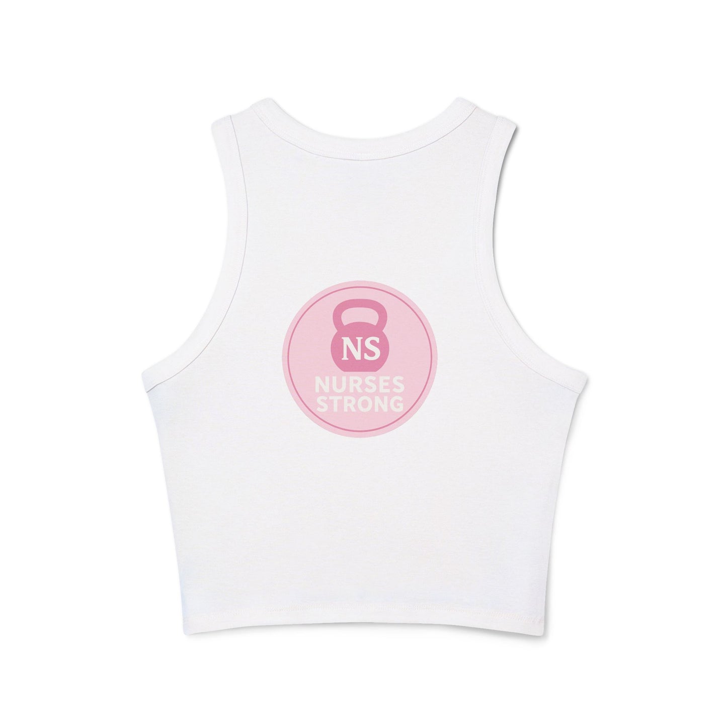 Nurses Strong Racer Tank Top, Women's Workout Tank, Fitness Apparel, Cute Gym Top, Gift for Nurses, Summer Activewear