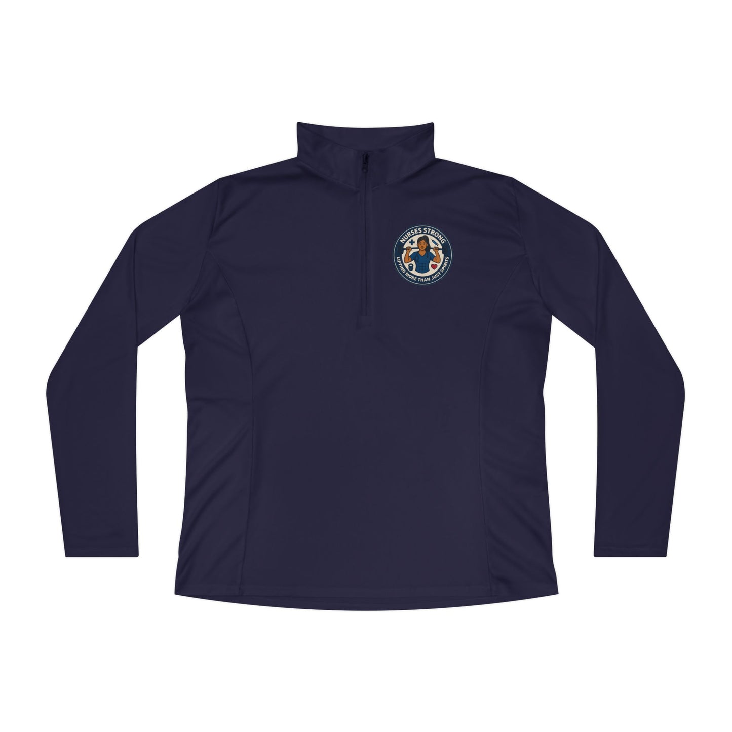 Ladies Quarter-Zip Pullover Sweater, Cozy Sportswear, Stylish Activewear, Perfect for Fall, Great Gift for Her, Casual Outing Outfit