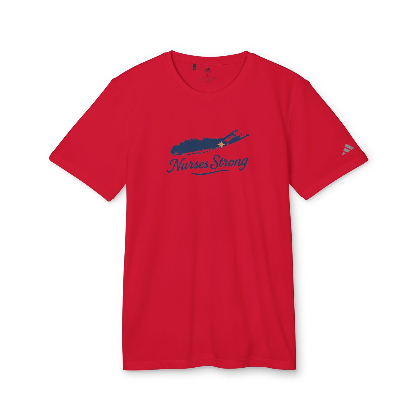 LI Strong NS Adidas Sports Tee, Casual, Activewear, Fitness Gift, Workout Clothing