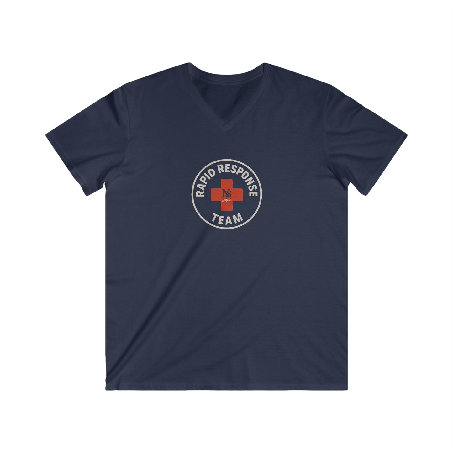 Men's V-Neck Tee - Rapid Response Team Graphic Shirt, Perfect for First Responders, Casual Wear, Gifting, Everyday Comfort, Team Spirit