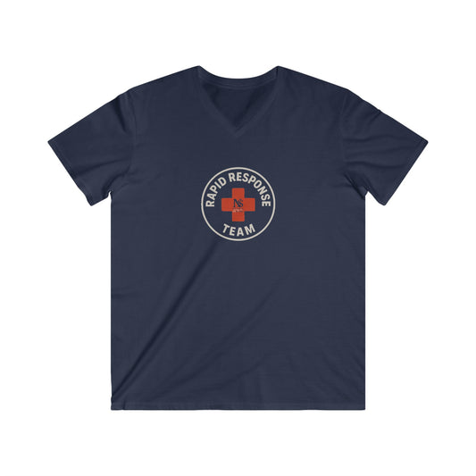 Men's V-Neck Tee - Rapid Response Team Graphic Shirt, Perfect for First Responders, Casual Wear, Gifting, Everyday Comfort, Team Spirit