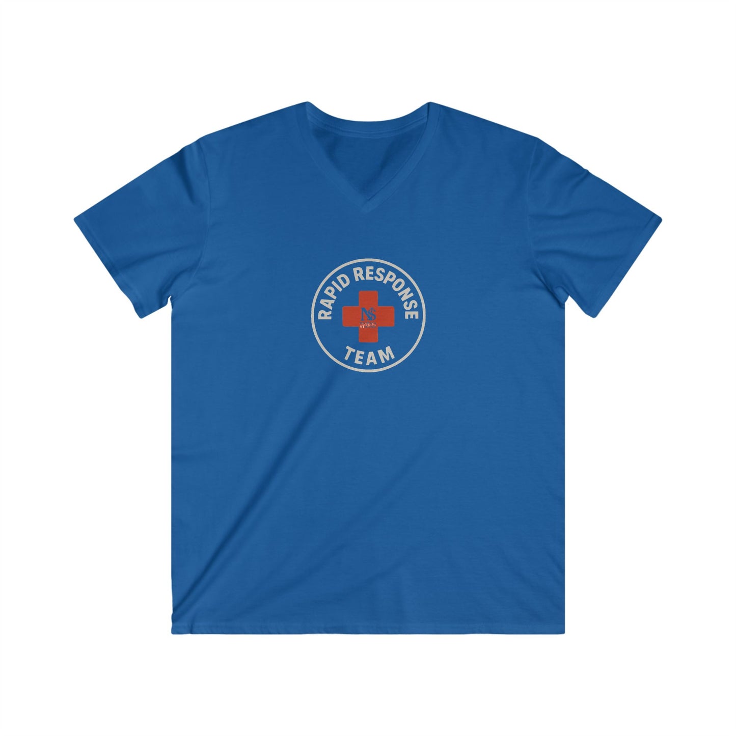 Men's V-Neck Tee - Rapid Response Team Graphic Shirt, Perfect for First Responders, Casual Wear, Gifting, Everyday Comfort, Team Spirit