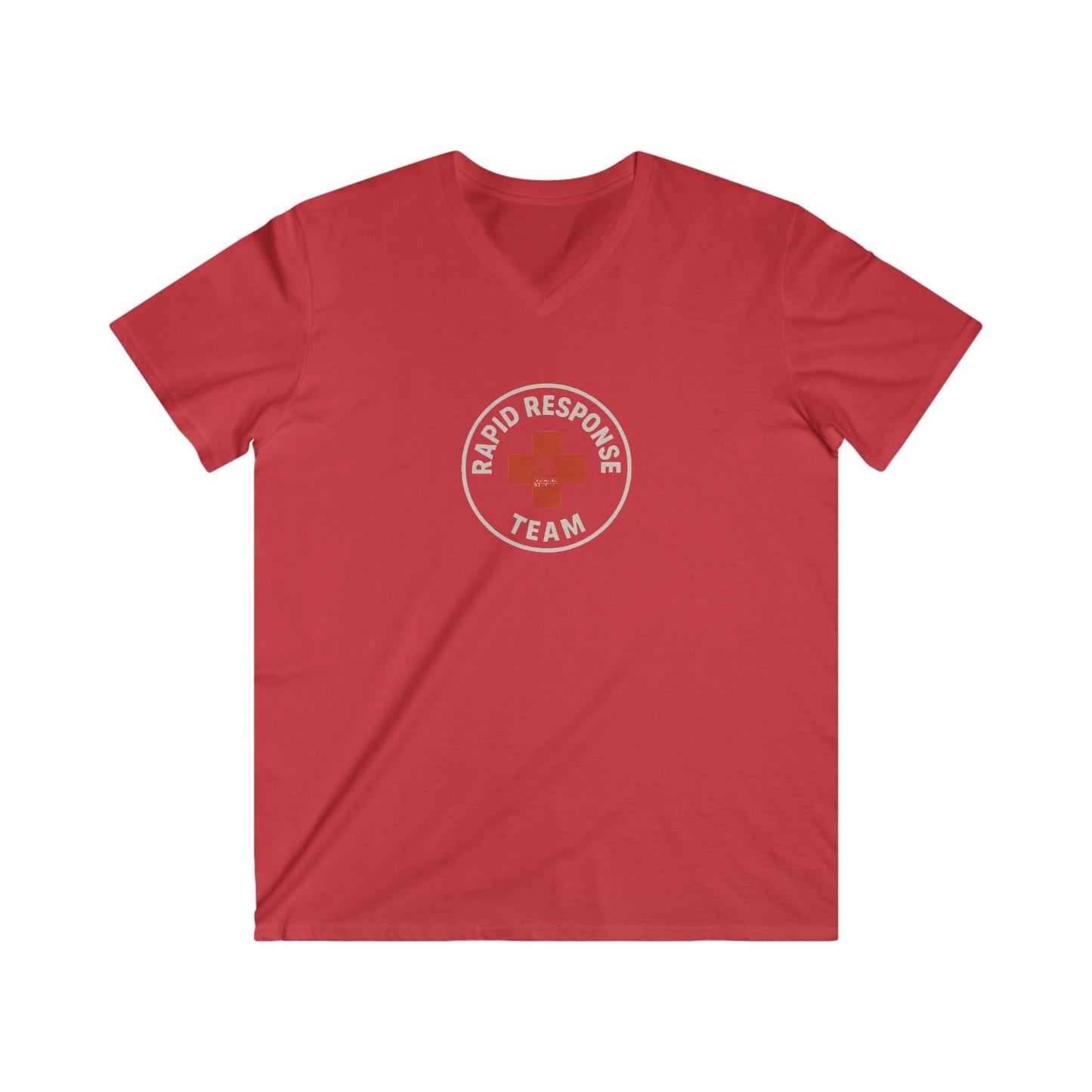 Men's V-Neck Tee - Rapid Response Team Graphic Shirt, Perfect for First Responders, Casual Wear, Gifting, Everyday Comfort, Team Spirit