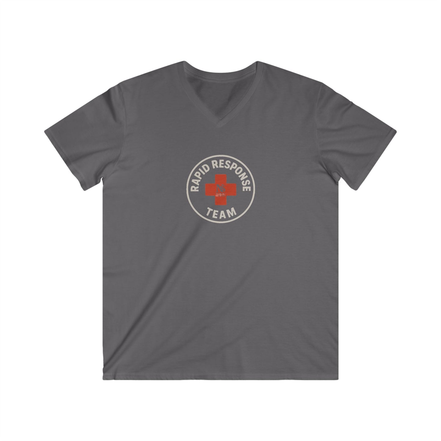 Men's V-Neck Tee - Rapid Response Team Graphic Shirt, Perfect for First Responders, Casual Wear, Gifting, Everyday Comfort, Team Spirit
