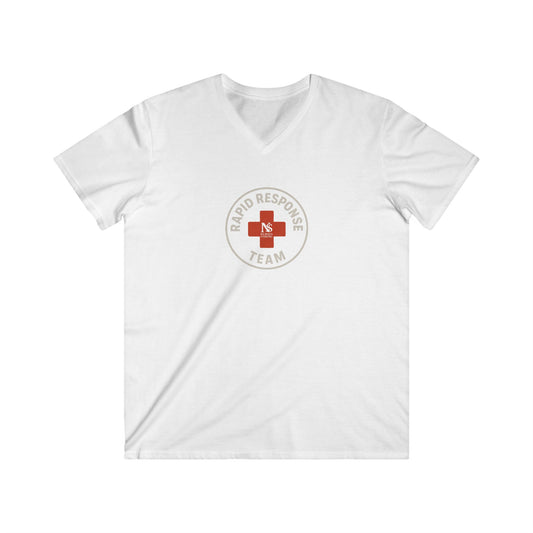 Men's V-Neck Tee - Rapid Response Team Graphic Shirt, Perfect for First Responders, Casual Wear, Gifting, Everyday Comfort, Team Spirit
