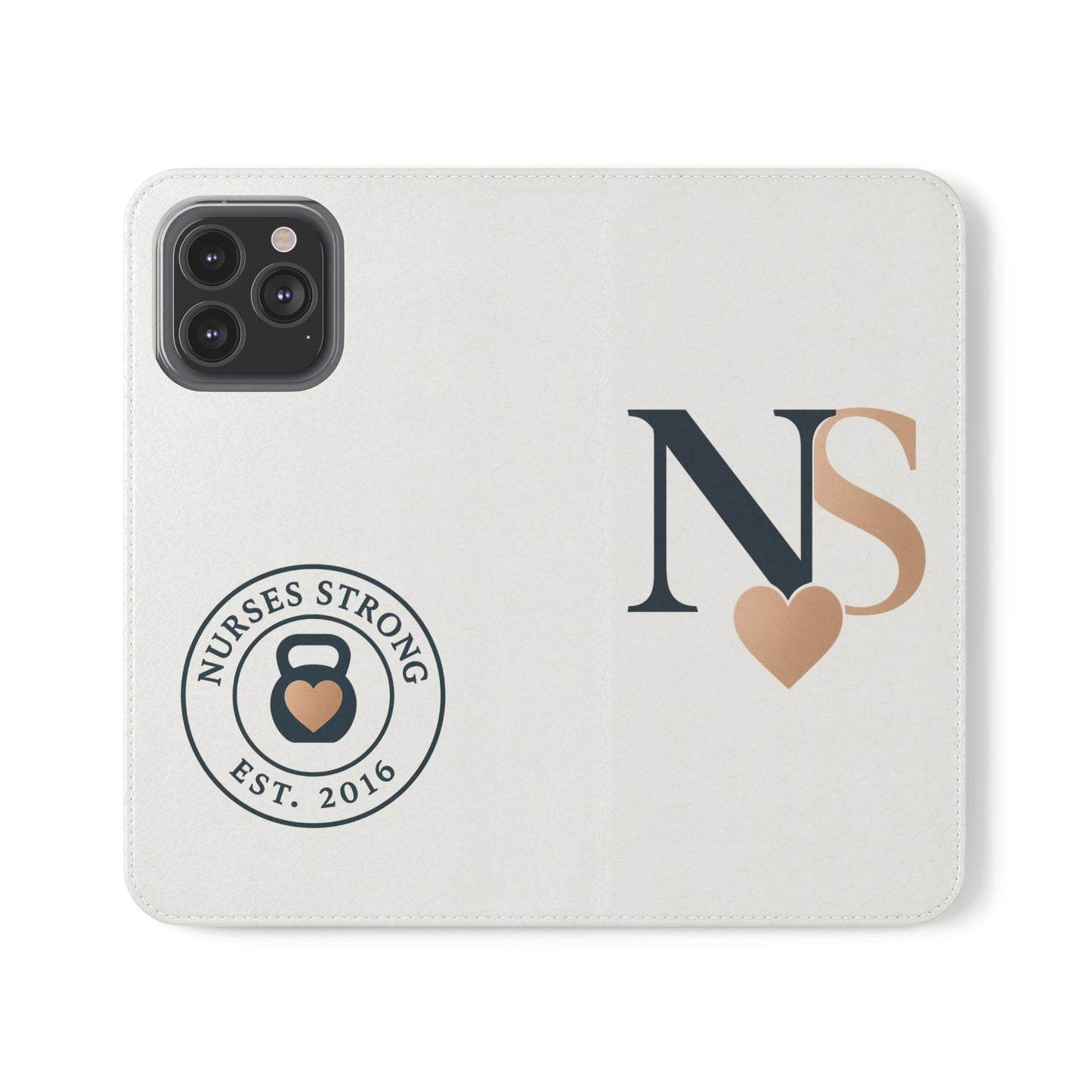 Navy Rose NS  Flip Case | Phone Accessory for Healthcare Workers | Gift for Nurses | Stylish & Functional | Durable Phone Protection
