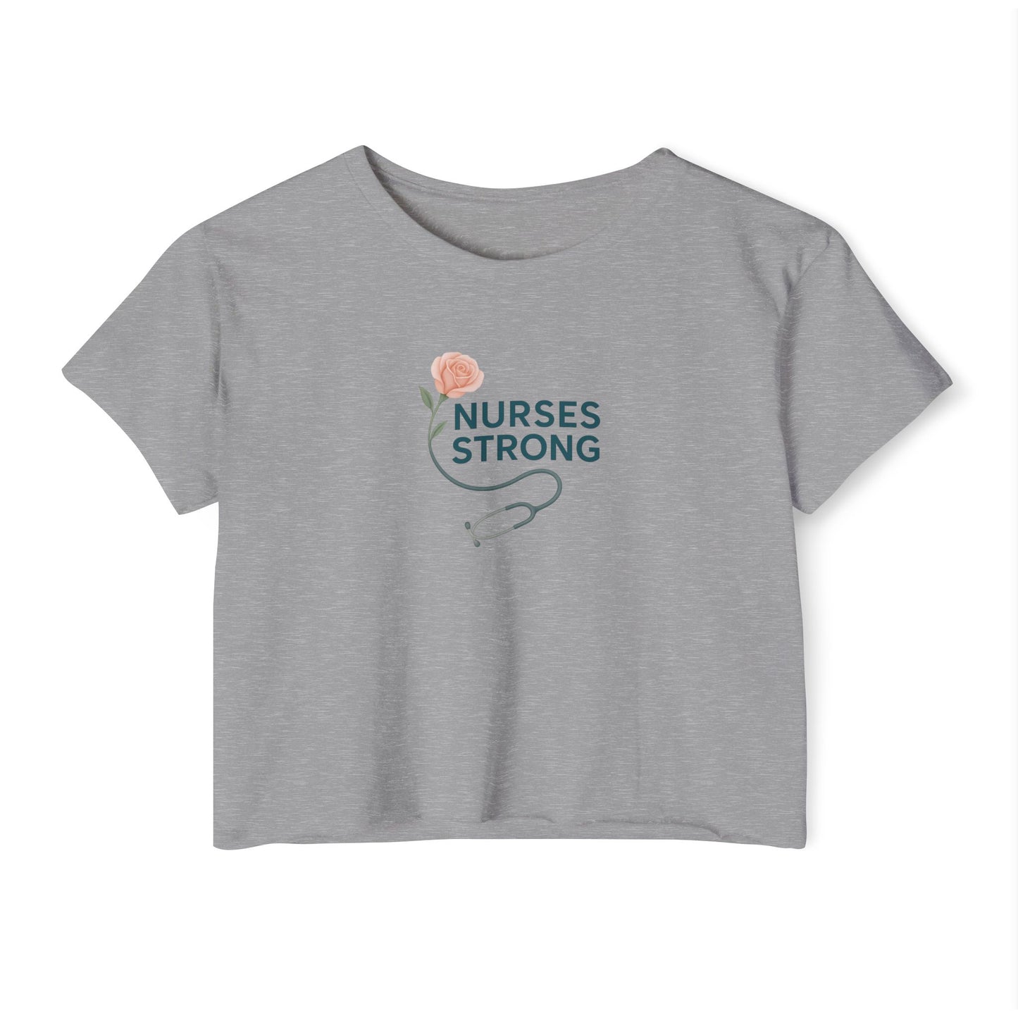 Flower/stethoscope  Festival Crop Top | Gift for Nurses,