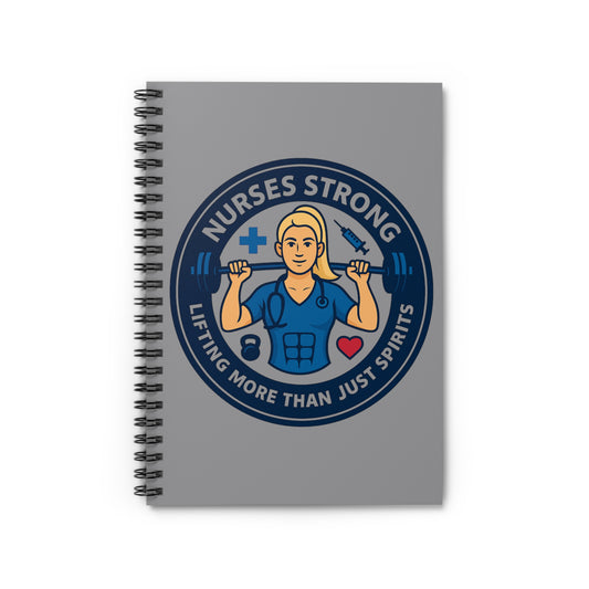 Empowered Nurse Spiral Notebook - Lifting More Than Just Spirits, Nurse Appreciation Gift, Healthcare Professional Journal, Fitness [...]