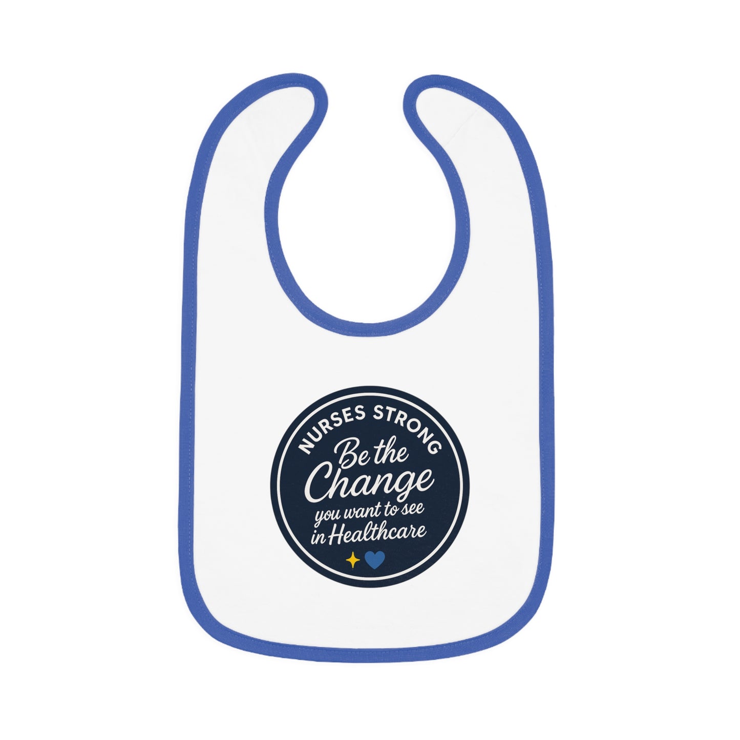 Baby Contrast Trim Jersey Bib