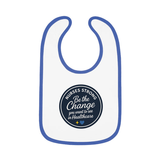 Baby Contrast Trim Jersey Bib