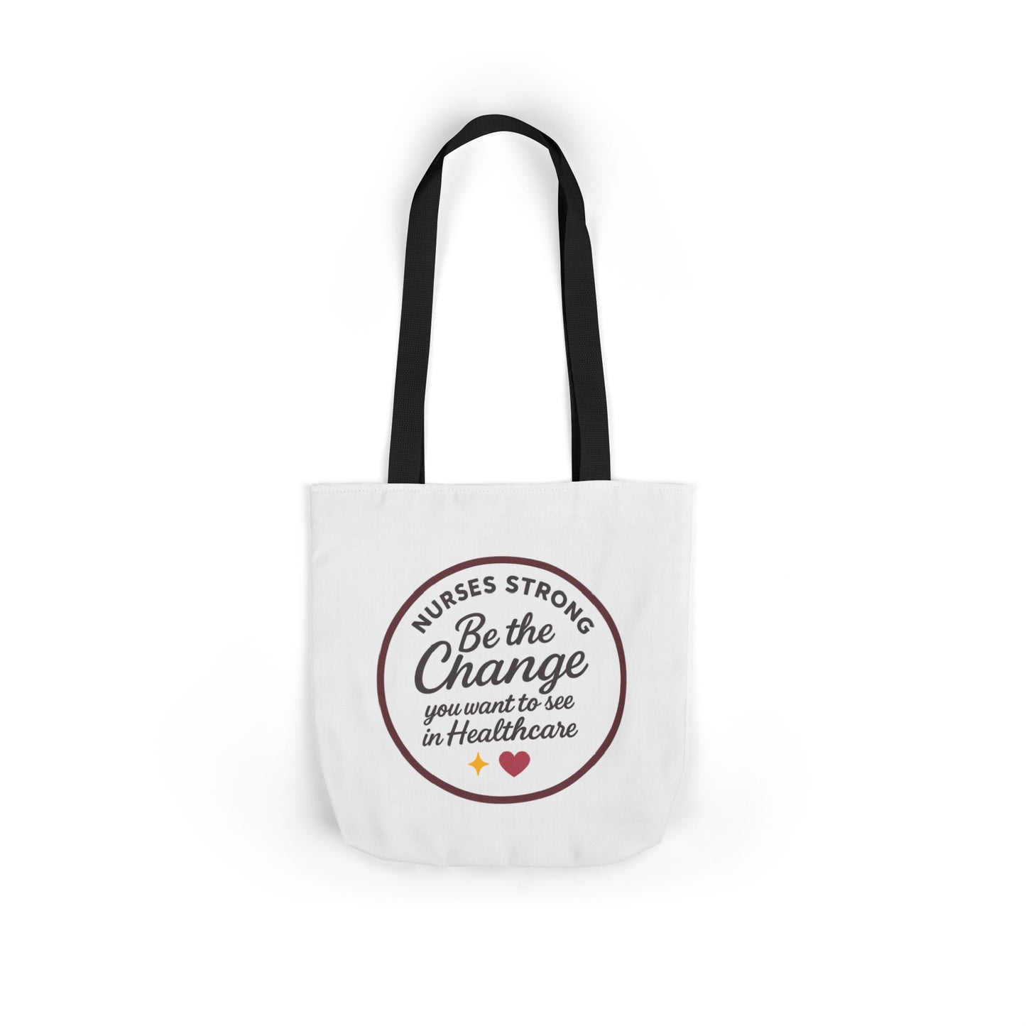 Nurse Work Tote Bag, Canvas Bag for Healthcare Workers, Gift for Nurses, Eco-Friendly, Inspirational Nurse Gifts
