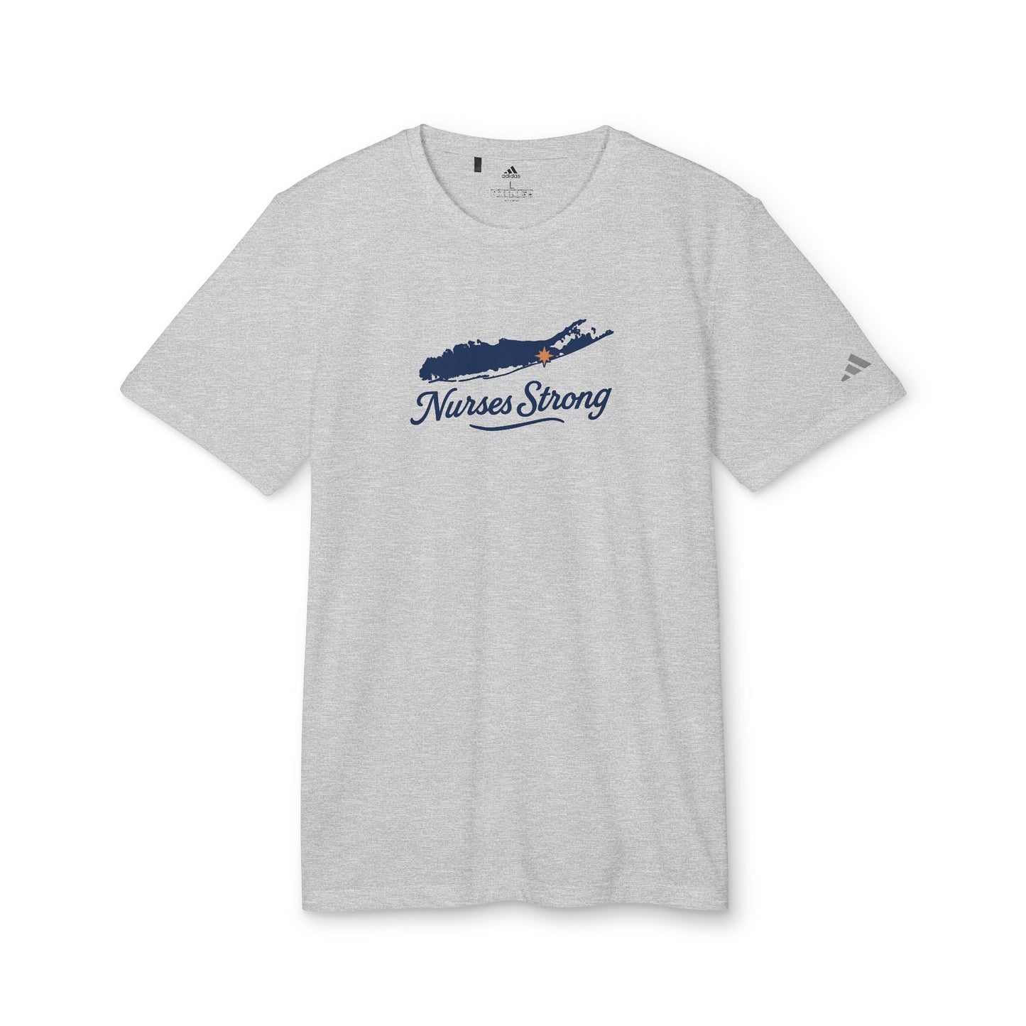LI Strong NS Adidas Sports Tee, Casual, Activewear, Fitness Gift, Workout Clothing