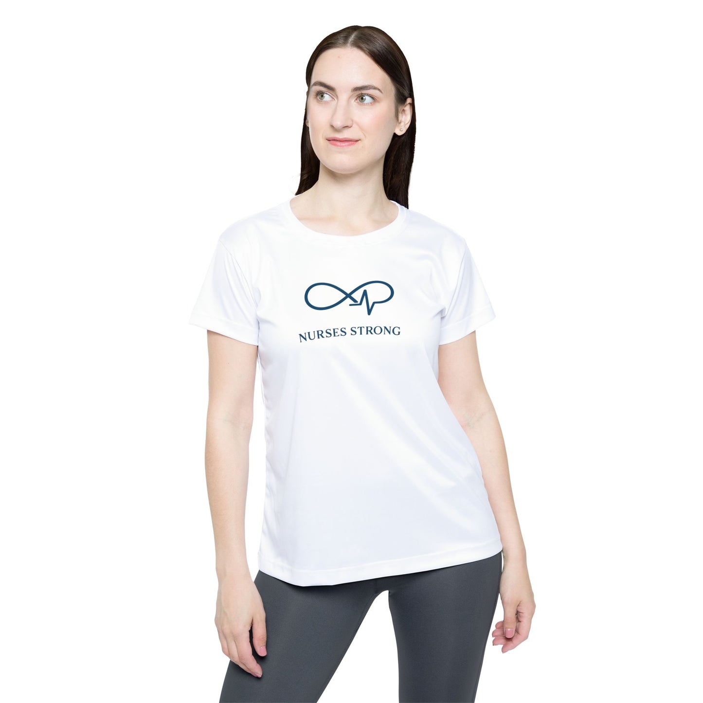 Nurses Strong Infinity Sports Jersey, Athletic Tee, Gift for Nurses, Workout Shirt,