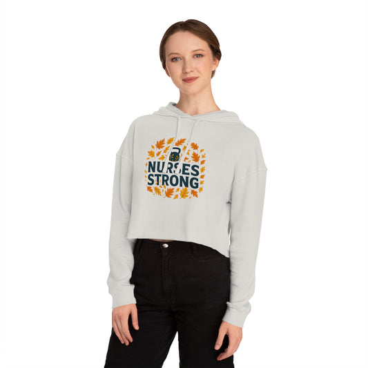 Fall Leaves Cropped Hoodie