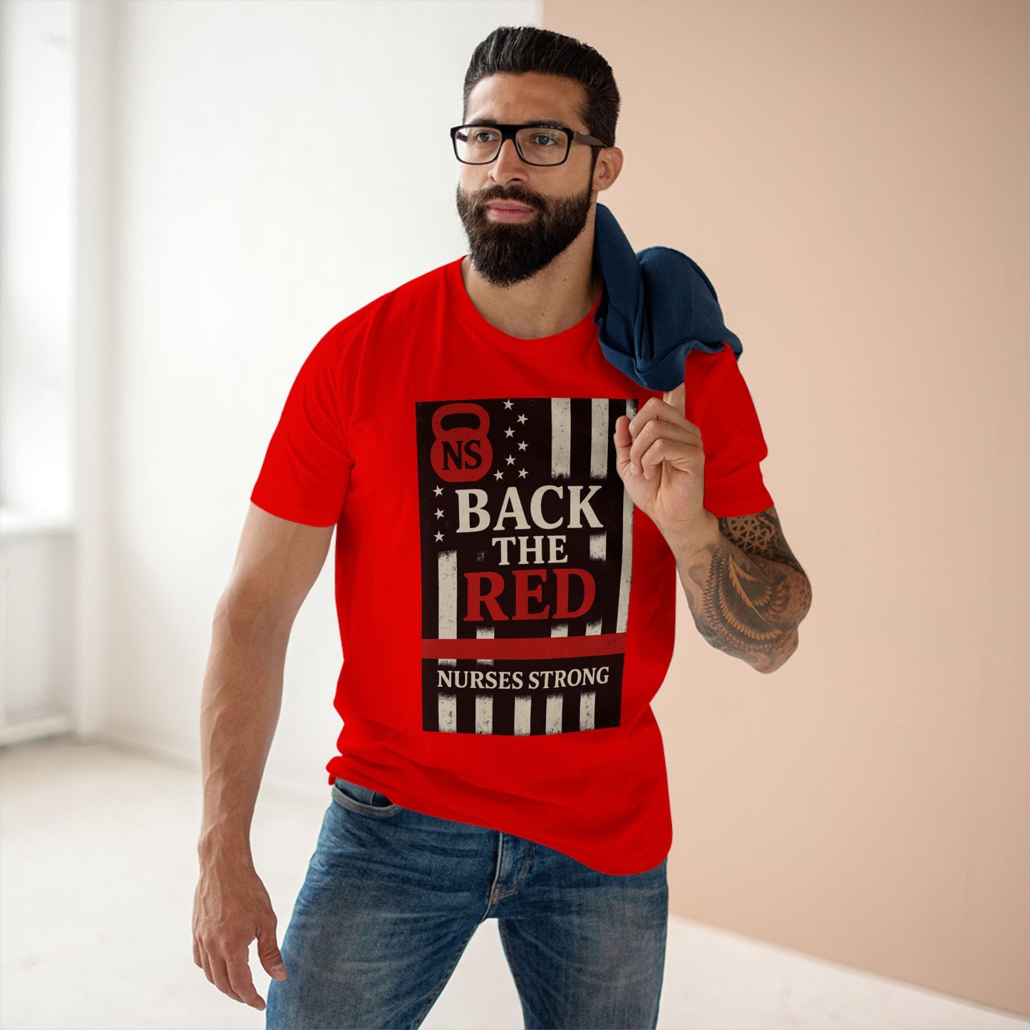 Back the Red Nurses Strong Tee