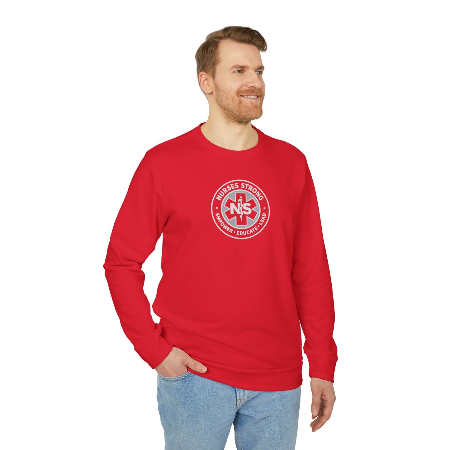 Adidas Caduceus Cozy Unisex Fleece Sweatshirt for Everyday Comfort, Streetwear Style, Casual Wear, Gift for Him/Her, Trendy Outerwear