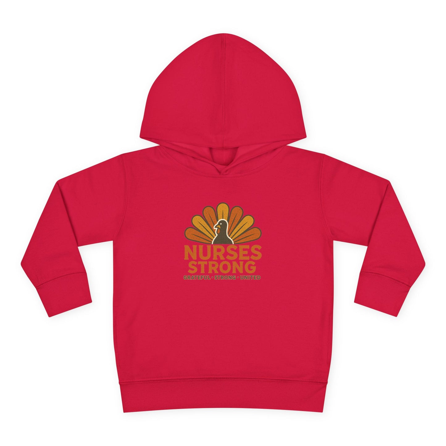 Nurses Strong Toddler Hoodie, Cute Kids Sweatshirt, Thanksgiving Gift, Toddler Fleece Pullover, Support Nurses, Adorable Kids Apparel