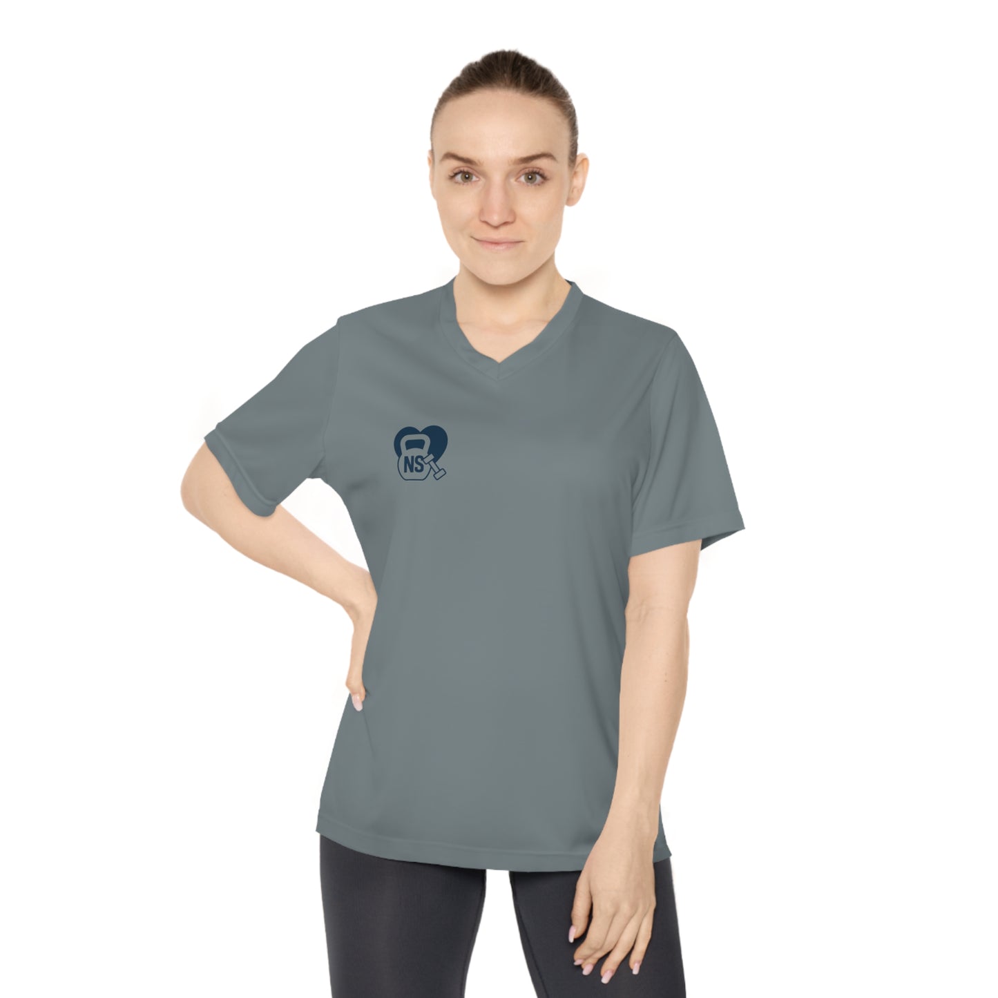 Strong Nurses V-Neck Performance Tee ofor Healthcare Heroes, Fitness Shirt, Gifts for Nurses, Workout Apparel, Inspirational Clothing