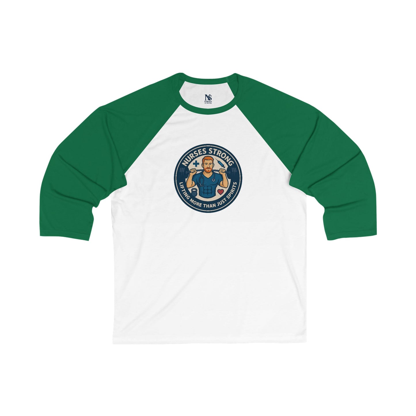 Nurses String Unisex 3/4 Sleeve Baseball Tee