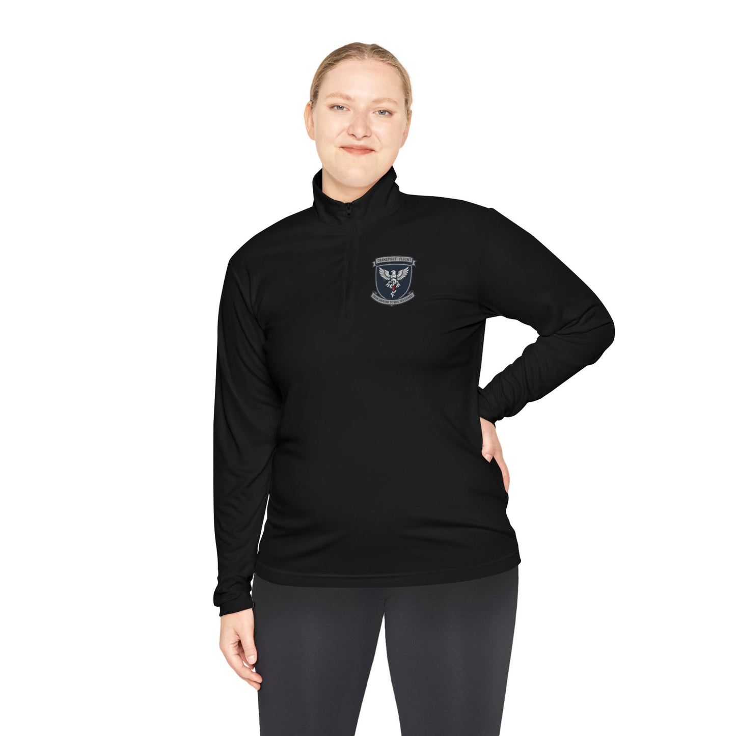 Unisex Quarter-Zip Pullover with Emblem - Cozy, Casual Layer for Outdoor Adventures, Perfect Gift for Team Spirit, Camping, Dad's Day, [...]