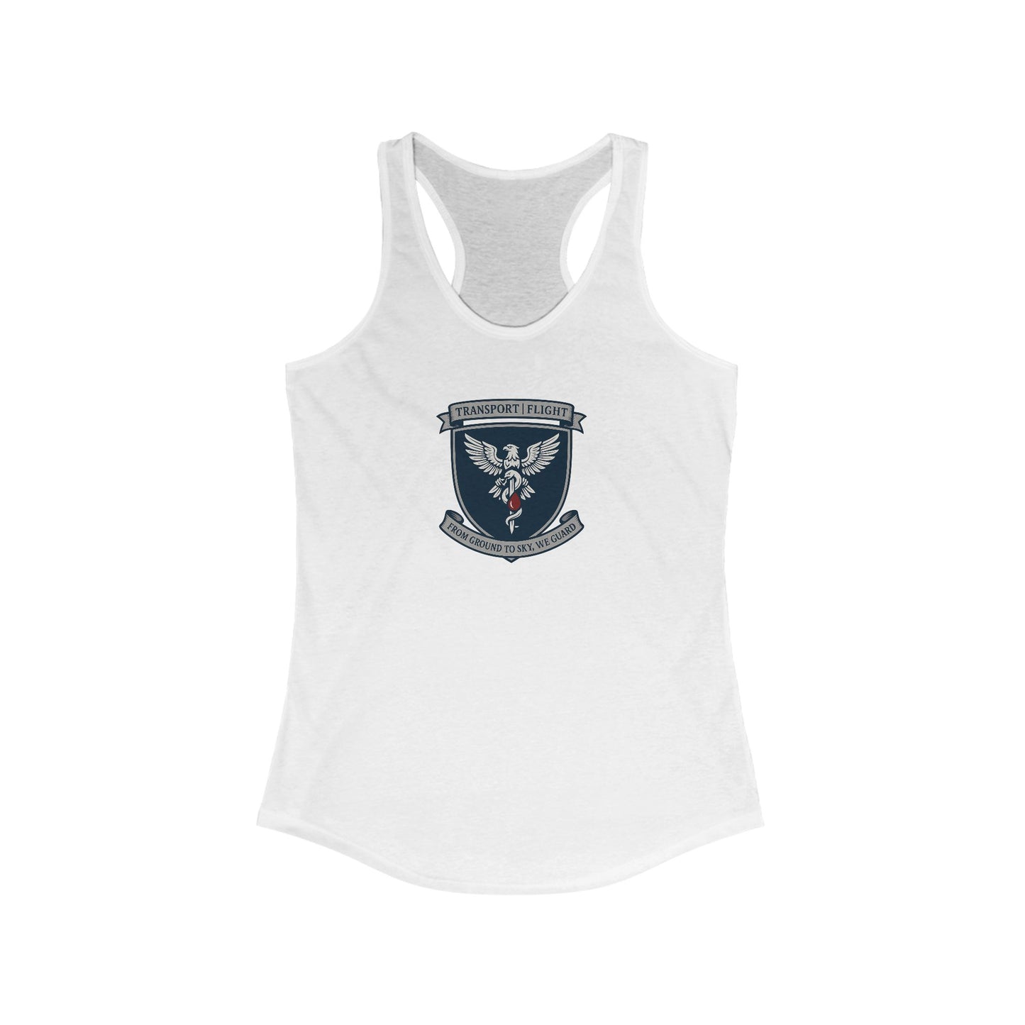 Transport/Flight sigil Women's Athletic Racerback Tank with Inspirational Design, Workout Top, Gym Shirt, Summer Activewear, Casual Tank, Fitness Apparel