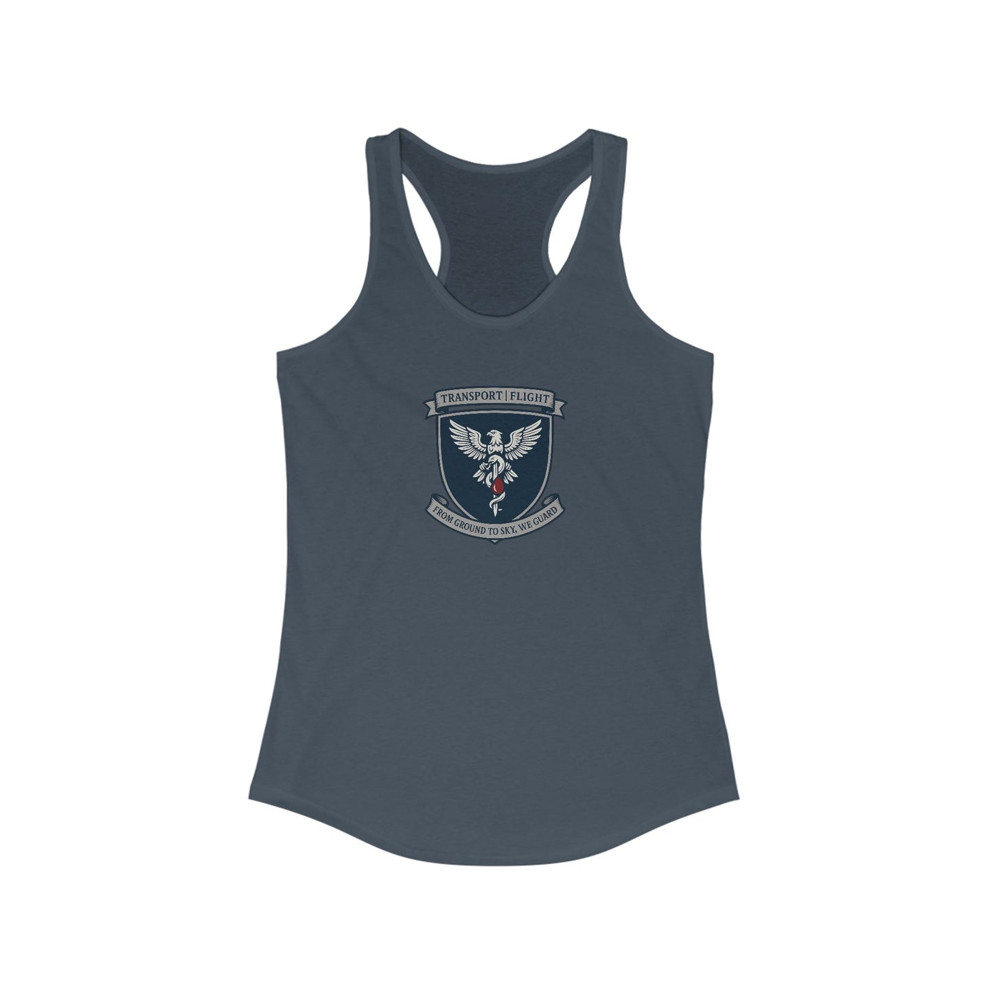 Transport/Flight sigil Women's Athletic Racerback Tank with Inspirational Design, Workout Top, Gym Shirt, Summer Activewear, Casual Tank, Fitness Apparel