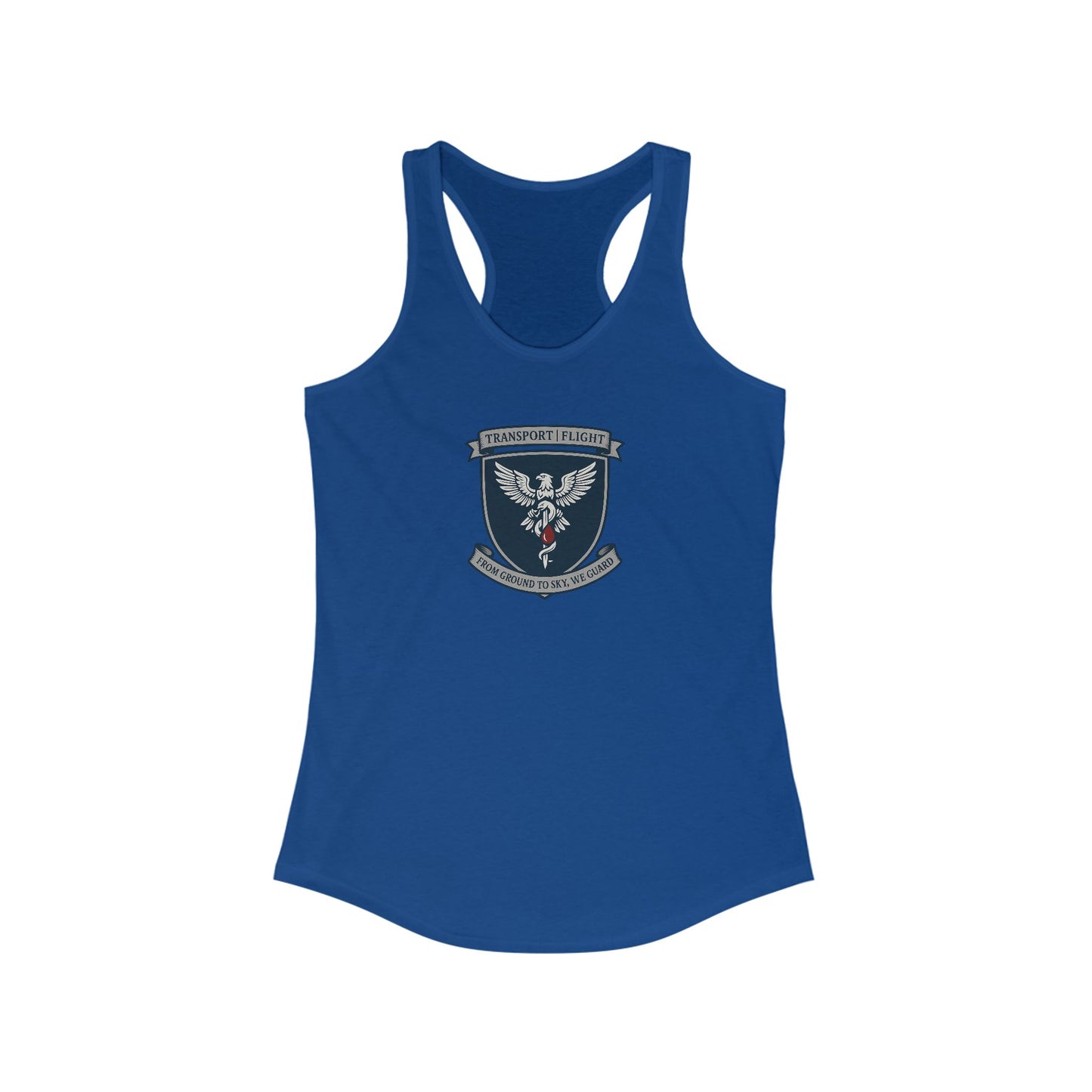 Transport/Flight sigil Women's Athletic Racerback Tank with Inspirational Design, Workout Top, Gym Shirt, Summer Activewear, Casual Tank, Fitness Apparel
