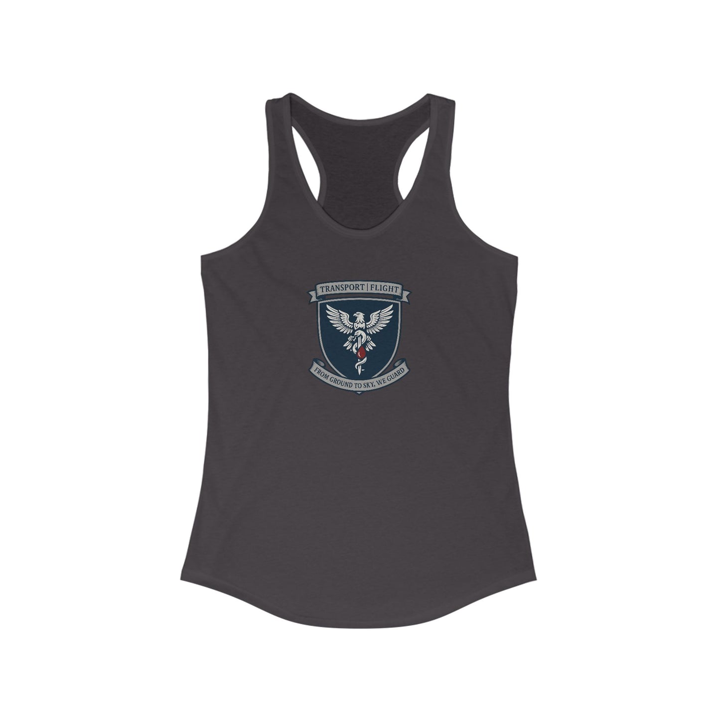 Transport/Flight sigil Women's Athletic Racerback Tank with Inspirational Design, Workout Top, Gym Shirt, Summer Activewear, Casual Tank, Fitness Apparel