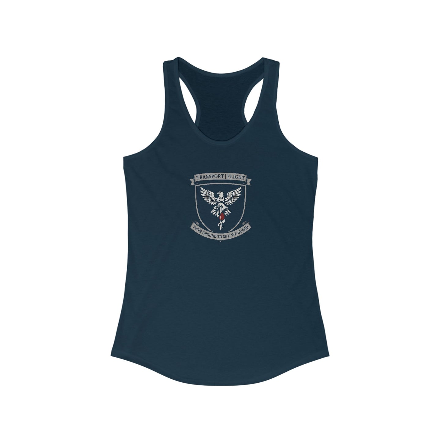 Transport/Flight sigil Women's Athletic Racerback Tank with Inspirational Design, Workout Top, Gym Shirt, Summer Activewear, Casual Tank, Fitness Apparel