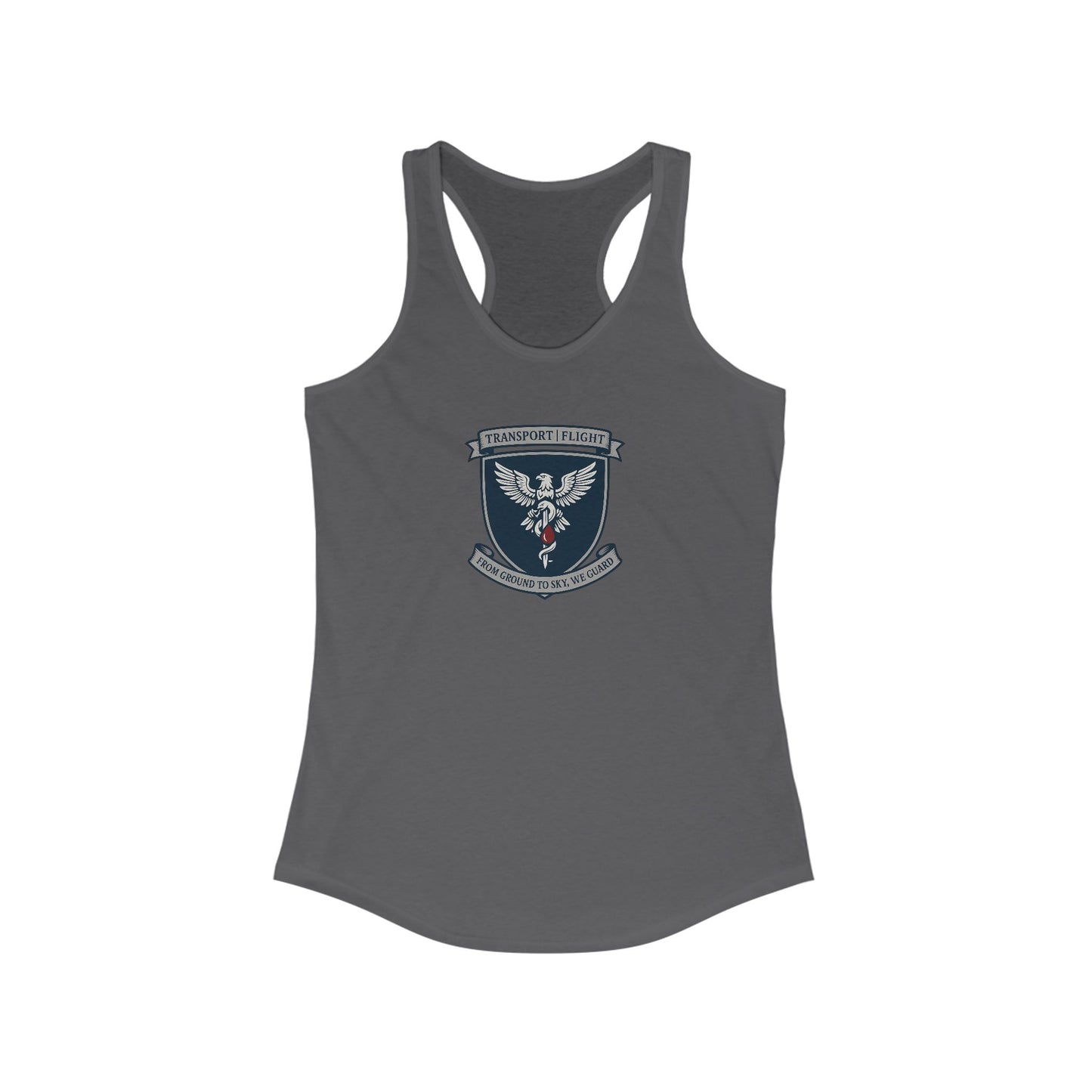 Transport/Flight sigil Women's Athletic Racerback Tank with Inspirational Design, Workout Top, Gym Shirt, Summer Activewear, Casual Tank, Fitness Apparel