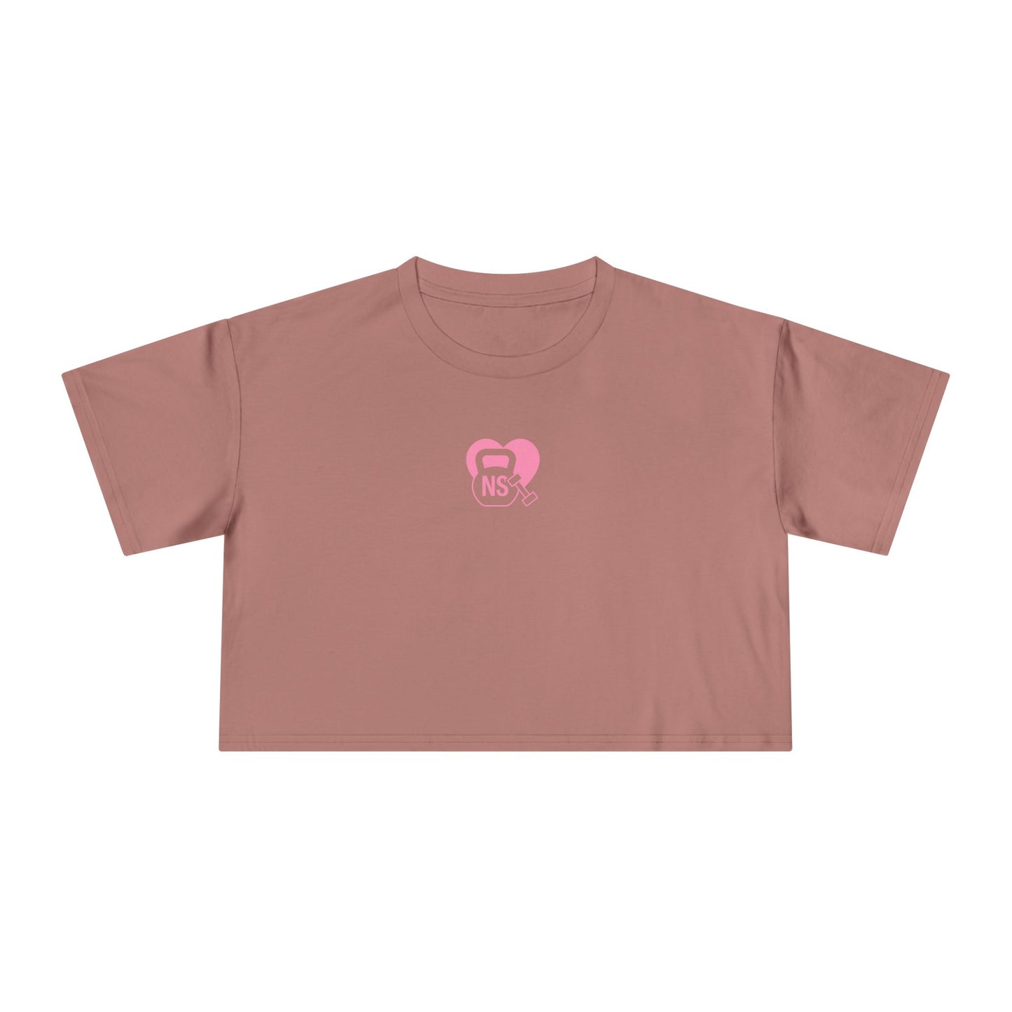 Cute Women's Crop Tee with KB/DB Heart Design, Trendy Summer Top, Casual Wear, Gift for Her, Stylish Festival Shirt, Everyday Fashion